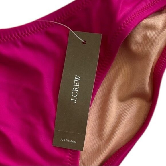 🌻NEW w.tags J. Crew Pink Fushia Heritage 1989 high-leg bikini bottoms - Picture 4 of 9